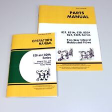 Operators Parts Manuals For John Deere 820 820a Integral Moldboard Plow Catalog