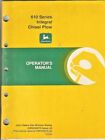 John Deere 610 Series Integral Chisel Plow Operators Manual Omn200676