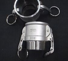 Stainless Steel Cam Lock Adapter 2 Female 2 Npt Male Nipple Cl14 200