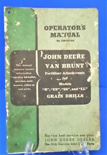 John Deere Van Brunt Fertilizer Attachment For B Ee Ss Ll Operators Manual