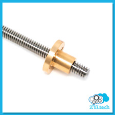 12 10 Stainless Steel Acme Threaded Rod Lead Screw With Brass Nut 12 24 36 48