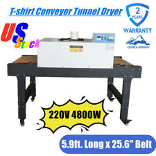 Us Stock T Shirt Conveyor Tunnel Dryer 256x39 Belt 220v Screenprinting Dryer
