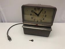 Vintage Heavy Duty Simplex Time Clock Punch Card Recorder Electric Kcg15ra