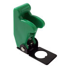 2 Green Flip Up Toggle Switch Guard Safety Cover - Aircraft Style - Uk Made