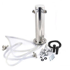 Stainless Steel Dual Tap Draft Beer Tower And Faucets For Kegerators Homebrew