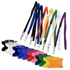 Plastic Id Card Badge Holder  Neck Strap Lanyard With Metal Clip - Free Pp