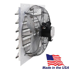 Hessaire Shutter Exhaust Fan Wall Mounted Vent Variable Speed 24 In 4450 Cfm