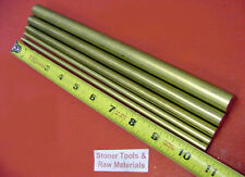 5 Pieces 143812amp 58 360 Brass Solid Round Rod 105 Long New Bar Stock