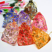 1813cm 10x Jewelry Pouch Gift Bags Wedding Favors Organza Pouches Decoratio W