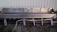Stainless Steel Sink 6 Bay Withknee Valves