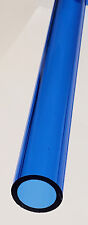 1 Od X 34 Id Diameter 12 Inch Long Clear Blue Acrylic Plexiglass Lucite Tube