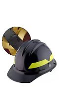 Black Cap Bullard Wildland Fire Helmet With Ratchet Suspension
