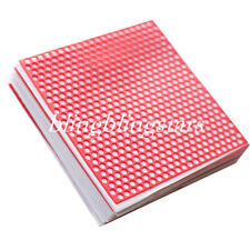 50 Sheets Dental Patterns Wax Casting Red Lab Supplies Red Round Holes 5 Boxes