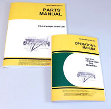 Operators Parts Manuals For John Deere Van Brunt Fb A Fb97a Grain Drill Catalog