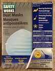 New. Safety Works Non-toxic Dust Masks 50-pk. Face Mask. Moldable Nosepiece.