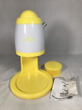 Rival Electric Snow Cone Maker Hawaiian Shaved Ice Yellow And Whit Ice Shaver