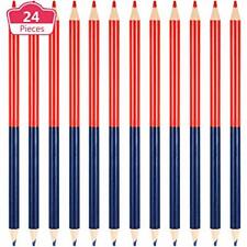 Checking Pencils Red And Blue Erasable Pencils Pre Sharpened 2 Hb 24 Pieces New