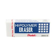 Pentel Hi Polymer Erasers 3 Pack Large Size Eraser Latex Free