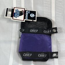 New Case It The Wedge Zipper Pouch For Ring Binder Storage Purple With Black Mesh