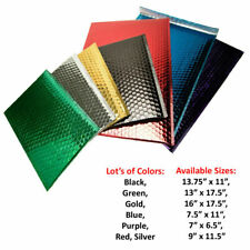 Metallic Glamour Bubble Mailers Padded Envelopes Bags 25 Pcs Choose Size Amp Color