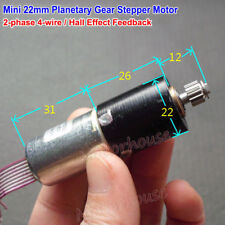 Mini 22mm 2 Phase 4 Wire Planetary Reduction Stepper Motor Gearbox Servo With Hall