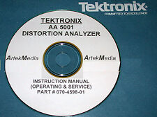 Tektronix Aa5001 Distortion Analyzer Instruction Service Amp Ops Manual