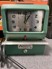 Acroprint Time Clock Recorder Usa Model 125nr4 Not Tested No Key As Is