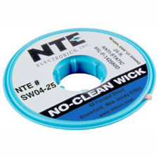 Nte Electronics Sw04 25 No Clean Solder Wick 4 Blue098 Width 25 Length