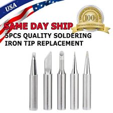 5x Lead Free Replacement Pencil Soldering Tip Solder Iron Tips 900m