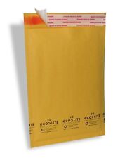 250 0 65x10 Ecolite Kraft Bubble Mailers Padded Envelopes Cd Dvd Theboxery
