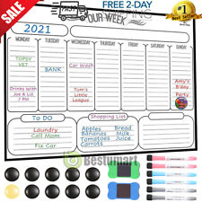 Weekly Magnetic Whiteboard Calendar Dry Erase Board Fridge Planner6xpenamperasers