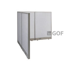 Gof L Shaped Freestanding Partition 60d X 60w X 48h Office Room Divider