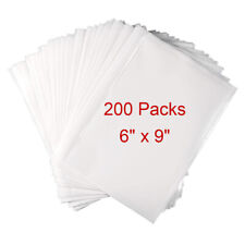 200 Packs Clear Adhesive Packing List Shipping Label Envelopes Pouches 6 X 9