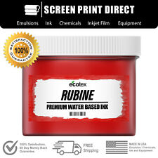 Ecotex Rubine Red Water Based Ready To Use Discharge Ink Pint 16oz