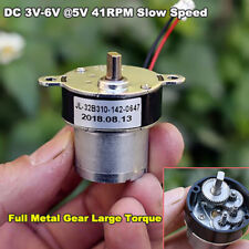 32b310 Mini Gear Motor Dc 3v 6v 5v 41rpm Metal Gearbox Slow Speed Large Torque