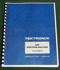 Tektronix 496p Programmer Manual Comb Bound Amp Protective Plastic Covers