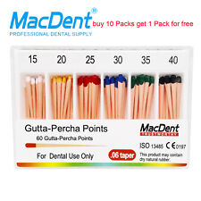 Macdent Dental Endodontic Gutta Percha Amp Absorbent Paper Points Taper 020406