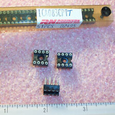 Qty 51 8 Pin Screw Machine Solderless Press Fit Dip Ic Sockets Ica083cptt Rn