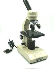 Tested Parco Monocular Lighted Compound Microscope Wf10x3 Objectives 40x 10x 4x