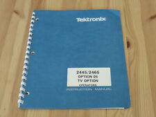 Tektronix 24452465 Tv Option 05 Operators Manual