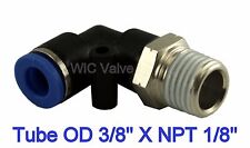 5 Pieces Pneumatic Male Elbow Air Push In Fitting Tube Od 38 X Npt 18