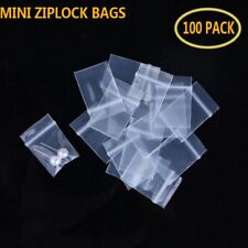 Clear Plastic Mini Ziplock Jewelry Bags Thicker Crystal Packing Pouches Reusable