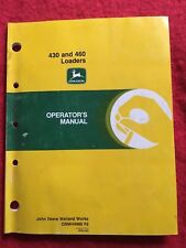 John Deere 430 And 460 Loaders Operators Manual Omw44980 F8