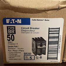 Eaton Br250 2 Pole 50 Amp Circuit Breaker Cutler Hammer Br250 New Free Shipping