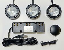 Under Counter Xenon Puck Light 120v 20w Plug In 3 Level Touch Dimmer Set Of 3