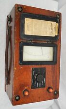 Vintage Megger Series 1 Insulation Tester Wood Box Un Tested Parts Or Repair