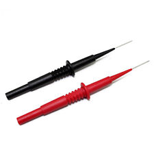 Needle Tipped Tip Multimeter Probes Test Leads 4 Fluke Tester 600v 1a 4mm Socket