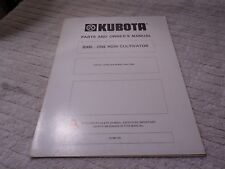 Kubota Tractor One Row Cultivator Parts And Owners Manual B300