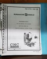 Burgmaster Programming Manual Pm Vtc 150 06