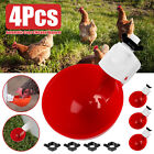 4pcs Automatic Chicken Water Cups Poultry Drinker Watering Duck Pigeon Drinking